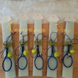 Alternative view of Πασχαλινή λαμπάδα Ρακέτα & Μπαλάκι Τένις