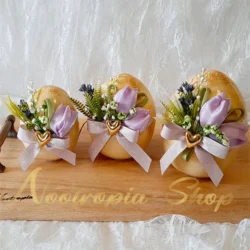 Χειροποίητο Κεραμικό Αβγό Εκρού