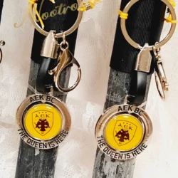 Πασχαλινή Λαμπάδα μπρελόκ ΑΕΚ