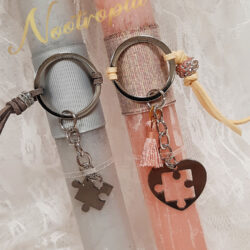 Alternative view of Πασχαλινές Λαμπάδες για Ζευγάρι "Puzzle of Love"